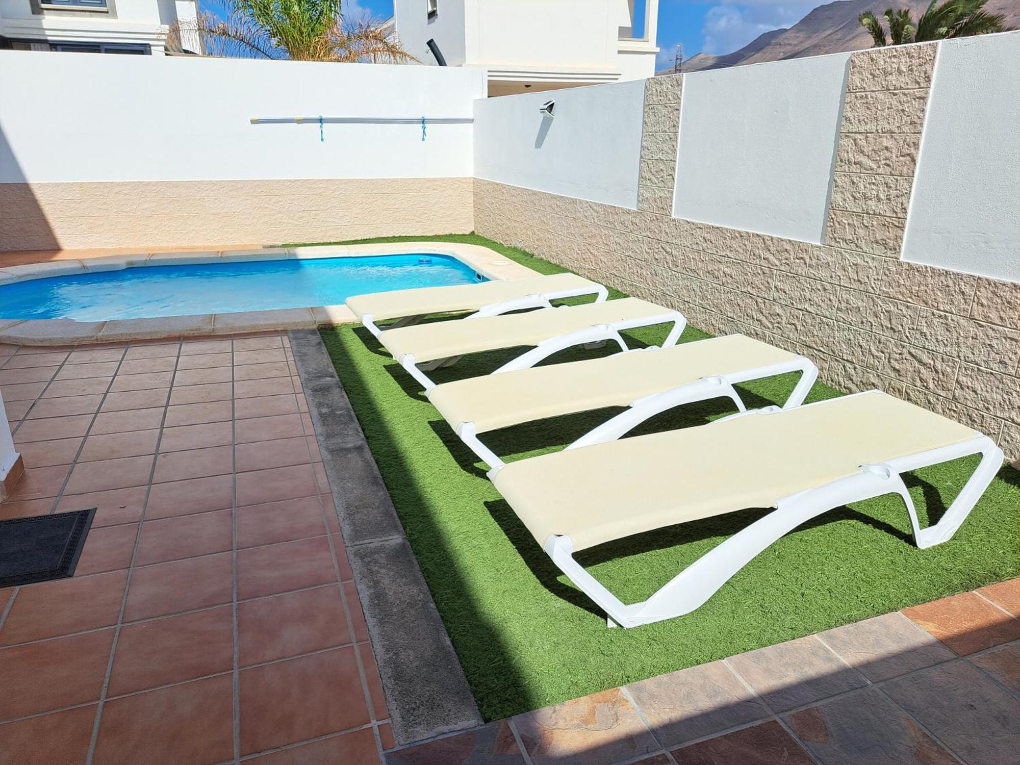 Villa Linda Con Piscina Privada Playa Blanca  Bagian luar foto