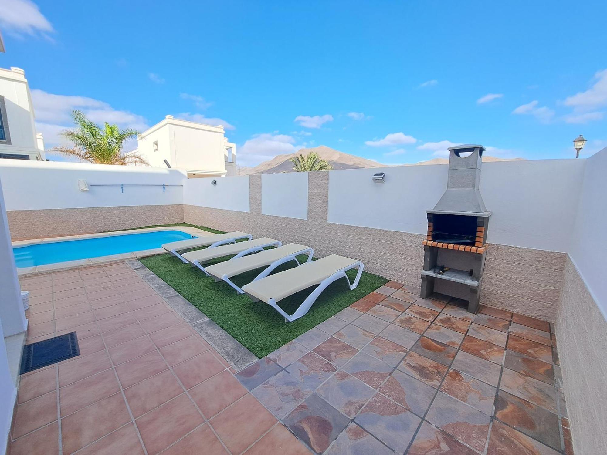 Villa Linda Con Piscina Privada Playa Blanca  Bagian luar foto